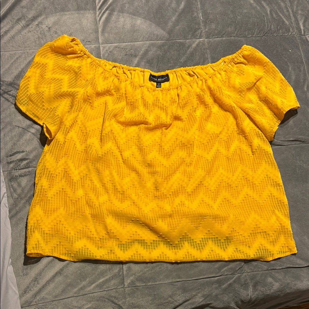 Yellow Off-Shoulder Top